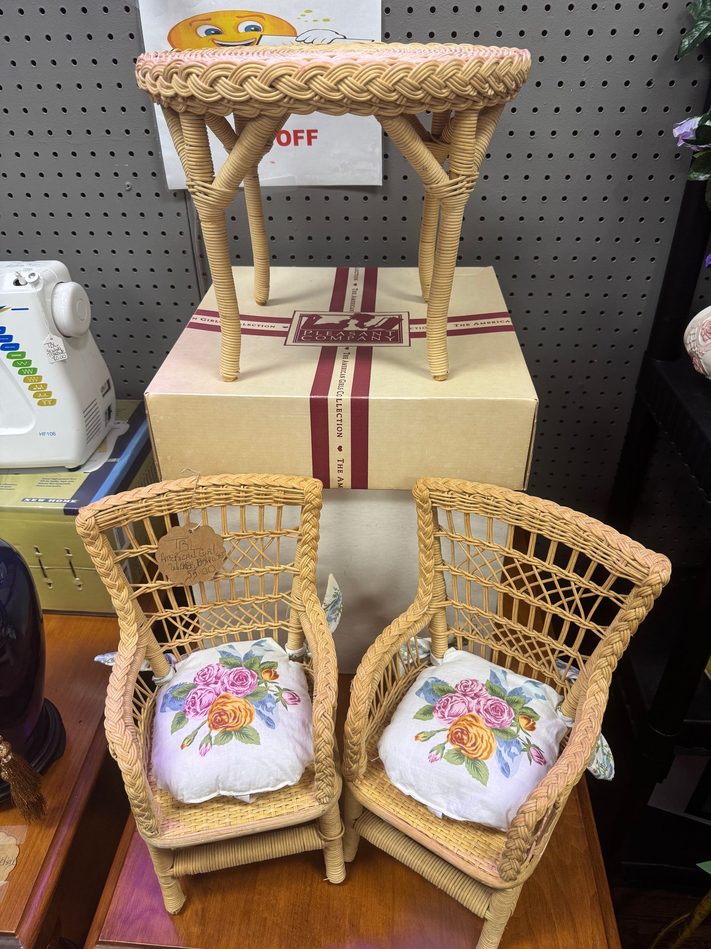 American Girl Wicker Bistro Set